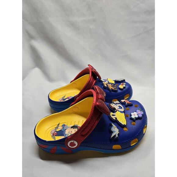 KIDS CROCS X DISNEY SNOW WHITE CLASSIC CLOG Size JR 2 - Picture 3 of 12